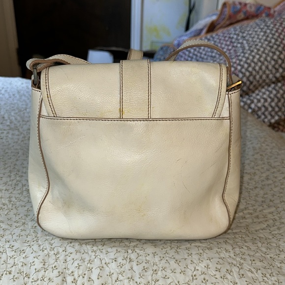Etienne Aigner Cream Leather Cross Body Shoulder Bag Vintage (D) - Picture 3 of 9